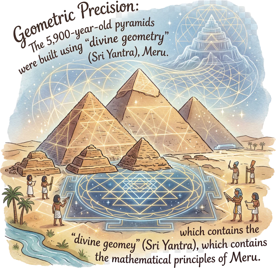 Sri Yantra — divine geometry of the Giza Pyramids